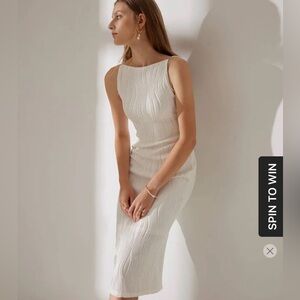 Textured pearl cami dress